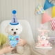 thumbnail image 4 of Conjunto de sombrero de pañuelo de cumpleaños para perro, suministros para fiesta de cumpleaños de cachorro, sombrero de cumpleaños para perro, bufanda para mascota pequeña y mediana, 4 of 5