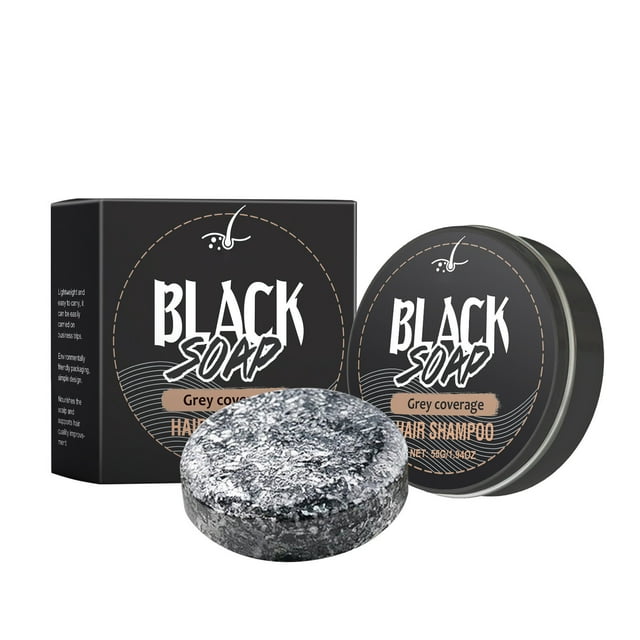 Jabones para revertir el cambio de color del cabello. El jabón negro se usa para oscurecer el cabello. El jabón negro natural se usa para hidratar y humectar el cabello tanto de hombres como de mujere