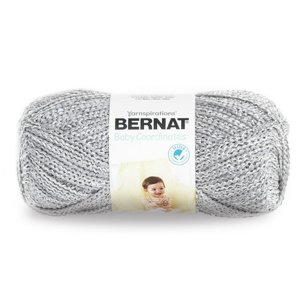 Bernat Baby Coordinates Yarn, (140g/5oz), Soft Gray