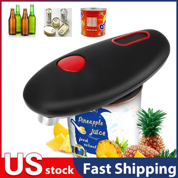 Electric Commercial Can Opener Automatic Smooth Edge Handle Easy Use Portable Us