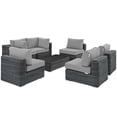 thumbnail image 2 of Modway Summon 7 Piece Outdoor Patio Sunbrella® Sectional Set, Multiple Colors, 2 of 8