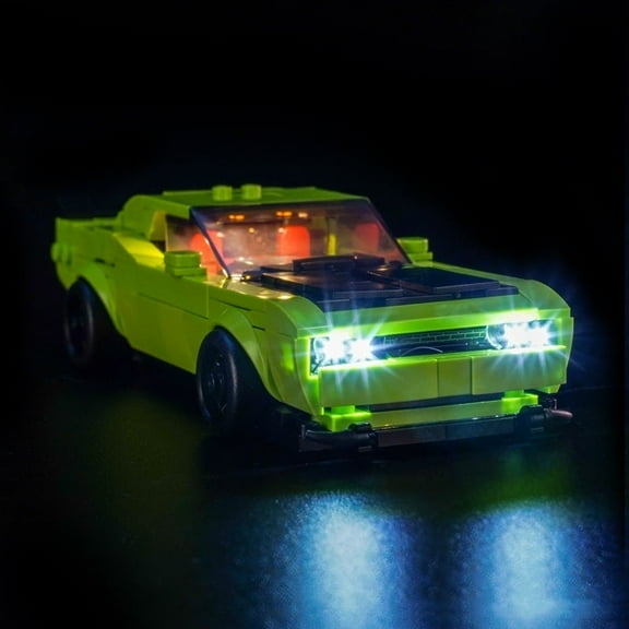 ‌LED Light Compatible with Legos 77237 Building Set, LED Light Kit for Legos 77237 Challenger SRT Hellcat sports car Building Toy, Only Decoration Lights, No Building Model Kit