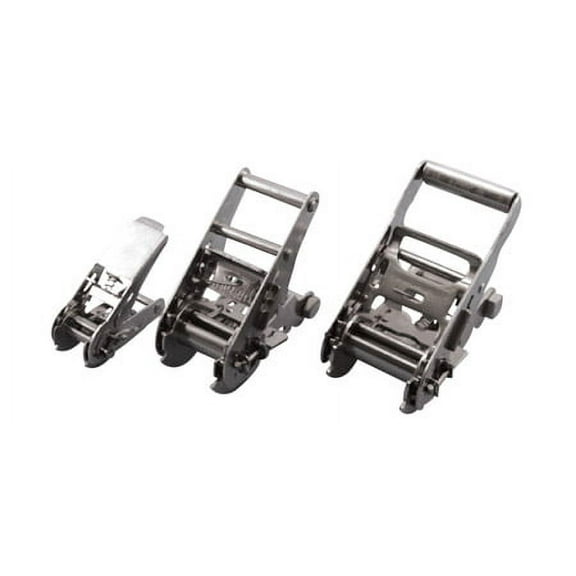 STAINLESS RATCHET BUCKLE FOR TIE DOWN, 1" WIDE, 304 SS
