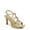 Gold Glitter, variant on Naturalizer Womens Baylor Heeled Sandal Gold Glitter 8M