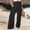 Black, variant on JJHGVB Flare Pants Palazzo Pants Women's Solid Loose Relaxed High Waist Pocket Wide Leg Pants Yoga Pants Women'S Pants Black L