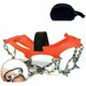 thumbnail image 2 of Crampones para raquetas de nieve (1 par), crampones antideslizantes con 8 ganchos para zapatos de cadena, acero al manganeso, escalada en nieve, senderismo o actividades en terreno nevado, naranja ACTIVE Biensenido a ACTIVE, 2 of 4