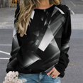 thumbnail image 2 of Sweatshirt For Womens Crewneck Geometric Hoodies Teen Girls Cute, 2 of 7