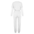 thumbnail image 4 of Lumento Women Long Sleeve 2 Piece Tracksuit Set Pocket Pants and T-Shirt Sweatsuit Sets Lounge Sets, 4 of 4