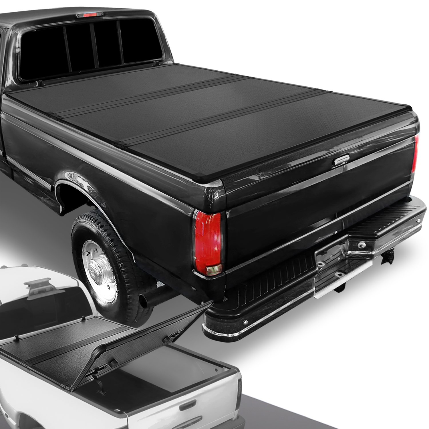 PM Performotor Hard Tri-Fold Tonneau Cover For 2014-2019 Silverado/Sierra 1500/2500/3500 (6.5ft Short Bed)