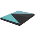 thumbnail image 5 of Ainfox 4'x10'x2" Thick Foldable Gymnastics Yoga Mats for Excise Fitness Pink and Purple Splicing(Black-Blue), 5 of 10