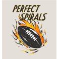 thumbnail image 5 of "Perfect Spirals" Flaming Football Adult Sand Long Sleeve Hoodie-Medium, 5 of 6