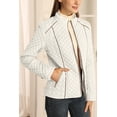 thumbnail image 2 of Giolshon Women's Stand Collar Lightweight Quilted Puffer Jacket Padded Zip Coat, 2 of 4
