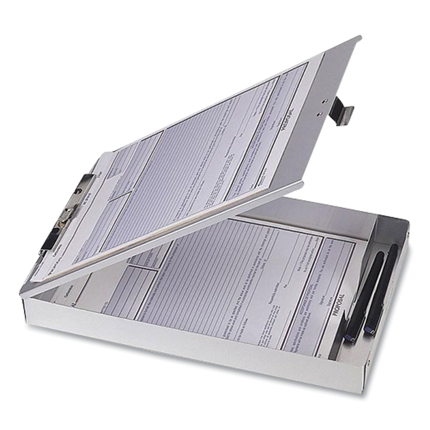 Aluminum Storage Clipboard, Holds 8.5 x 12 Sheets, Silver | Bundle of 2 Each