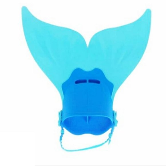 Adjustable Mermaid Swim Fins for Kids Adults One-Piece Flipper Tail with Flipper Diving Fins for Swimming Training