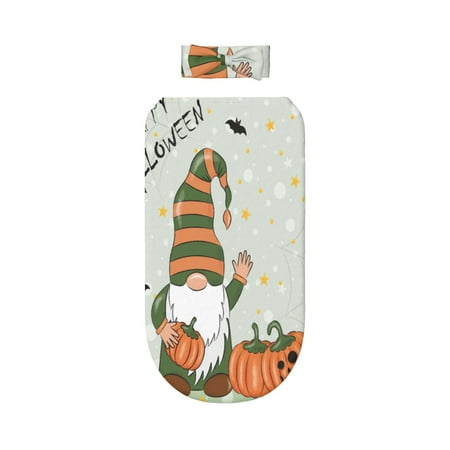 

Lafuoo Gnome Holding A Pumpkin Pattern 0-6 Months Newborn Swaddle Bag Headband Set for Girls Clothes Baby Care Products