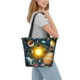 thumbnail image 7 of Bingfone Space Planet Women Shoulder Tote Bags Casual Bag Ladies Shopping Handbag, 7 of 7