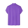thumbnail image 5 of YUHAOTIN Male Beach Outfits for Men 2024 Vacation Mens Shirt Casual Loose Short Sleeved Beach Shirt Easter Hawaii Shirts for Men Mens Short Sleeve Button Down Shirts Slim Fit, 5 of 6
