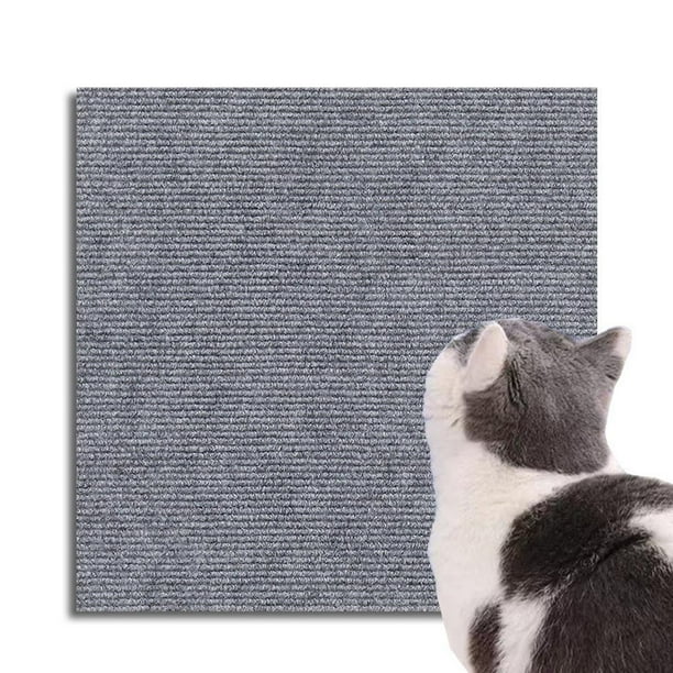 Tapete rascador para gatos, protector de muebles antiarañazos, protector de sofá, cinta disuasoria de arañazos, tapete autoadhesivo recortable de repuesto para árbol de gatos N5C7