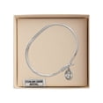 thumbnail image 3 of 7 inch Oval Eye Hook Bangle Bracelet w/ St. Augustine in Sterling Silver, 3 of 3