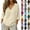 60# Beige, variant on Womens Summer Tops Casual Linen Cotton Tunic Blouse 3/4 Sleeve V Neck Peasant Shirts Beach Vacation Tees,66# Dark ,XL