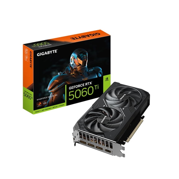 Tarjeta gráfica GIGABYTE GeForce RTX 5060 Ti WINDFORCE MAX OC 8G