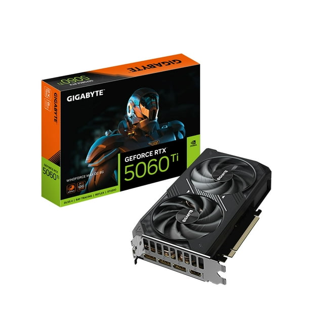 Tarjeta gráfica GIGABYTE GeForce RTX 5060 Ti WINDFORCE MAX OC 8G