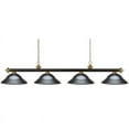 thumbnail image 2 of 4-Bulb Billiard Light with Stepped Gun Metal Shade, 2 of 2