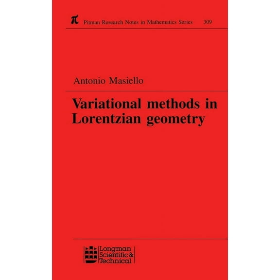 Chapman & Hall/CRC Research Notes in Mat Variational Methods in Lorentzian Geometry, Book 309, (Hardcover)