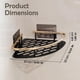 thumbnail image 2 of Shower Caddy 2 Pack Adhesive Wall Mounted No Drilling Washstand Organizer Aluminum Alloy Rustproof Shelf Bathroom Kitchen Storage Rack Matte Black Gol, 2 of 4