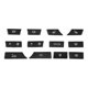 thumbnail image 1 of 12pcs Button Key Caps A/C Heater Switch Kit Panel for BMW F07 GT/F10/F11 F01/F02, 1 of 5