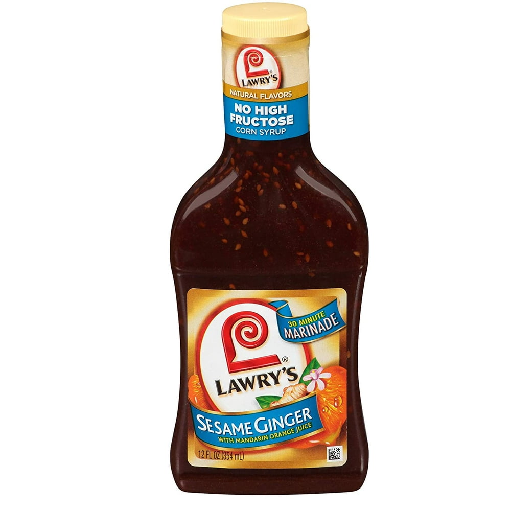Lawrys, Sesame Ginger Marinade, 12oz Bottle (Pack of 3)