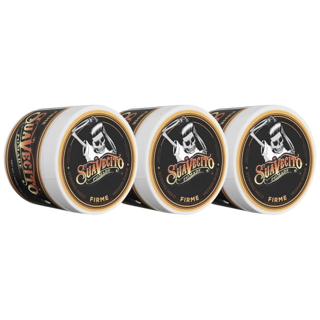 Pomada Suavecito Firme Negro Set de 3 Piezas