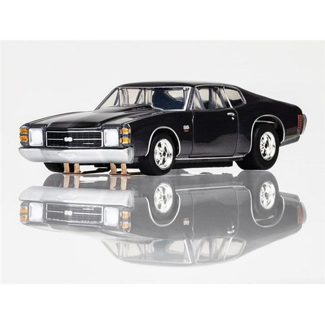 AFX Racing AFX22087 1972 SS454 Dusk Gray Metallic with Black Rally Stripes Car