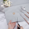 thumbnail image 3 of Velvet Silver Polishing Cloth Jewelry Cleaning Cloth Sterling Silver Anti-Cleaner Rectangle Light Grey 200x150x0.04cm, 3 of 6