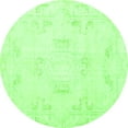 thumbnail image 1 of Ahgly Company Indoor Round Persian Green Traditional Area Rugs, 3' Round, 1 of 1