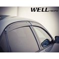 thumbnail image 4 of WellVisors Side Window Wind Deflector Visors - VW Volkswagen Passat 2012 2013 2014 2015 2016 with Black Trim, 4 of 4