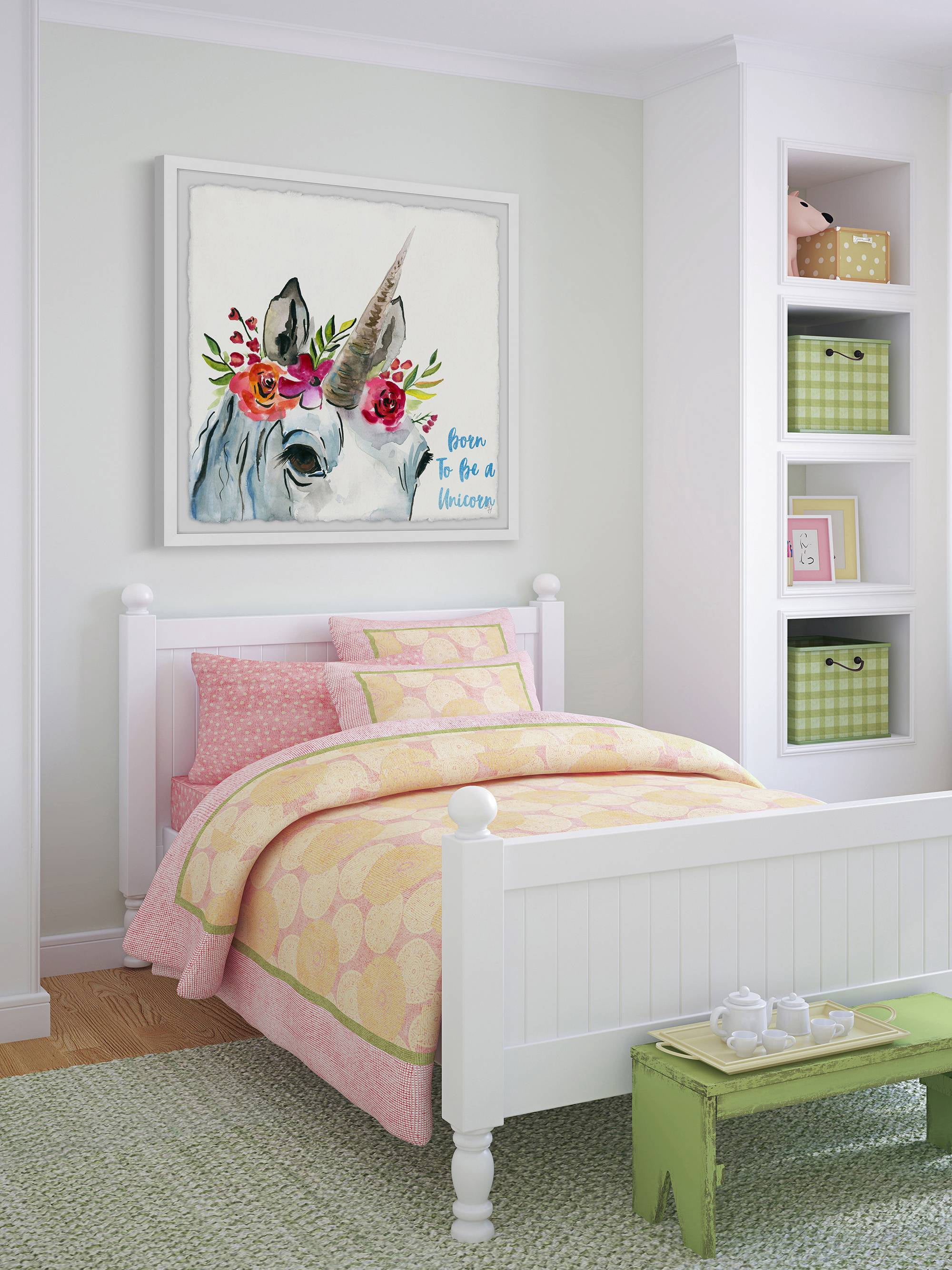 Marmont Hill Born Unicorn III Framed Wall Art