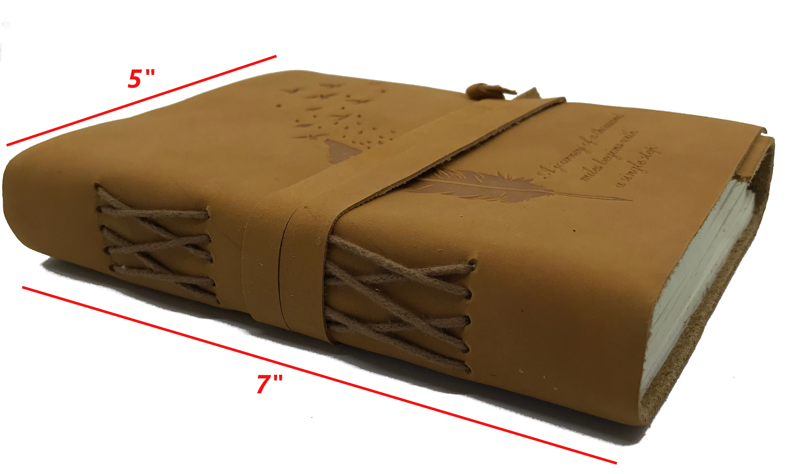 LEATHER JOURNAL - Handmade Antique Writing Notebook- Daily notepad, art sketchbook or travel diary for men & women
