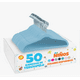 thumbnail image 1 of Xtellar 50 Ganchos de Terciopelo para Ropa Infantil, Antideslizante, 35 cm de Largo (Azul Claro), 1 of 1