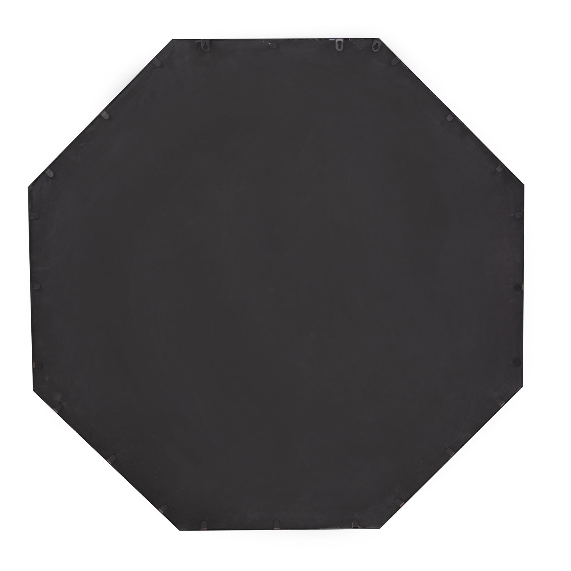 Tyler Dillion Matte Gray Iron Framed Octagonal Wall Mirror 40"H x 40"W