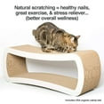 thumbnail image 4 of PetFusion Jumbo 2 level Cat Scratcher Lounge Scratch, Play, Perch, and Hide Pet Furniture, 39" x 11" x 14", White, 4 of 7