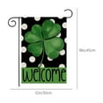 thumbnail image 3 of Happy St Patricks Day Garden Flag - 12x18 Inch Double Sided Outside, Leprechaun Gnome Lucky Shamrock Holiday Yard Outdoor Flag, 3 of 6