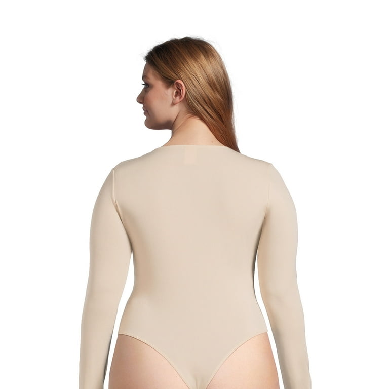 No Boundaries Plus Size Double Layer Bodysuit, Sizes 1X-4X 