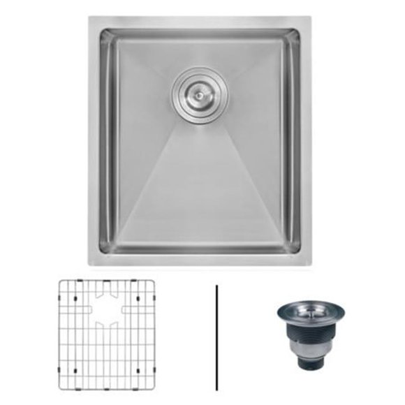 Ruvati RVH7250 28 in. Undermount 16 Gauge Tight Radius Stainless Steel Kitchen Sink Single Bowl