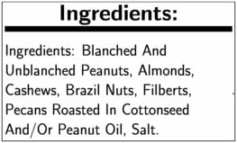 Azar 50 Percent Peanut Oil Roasted Salted Mixed Nuts, 2 Pound -- 3 per Case.