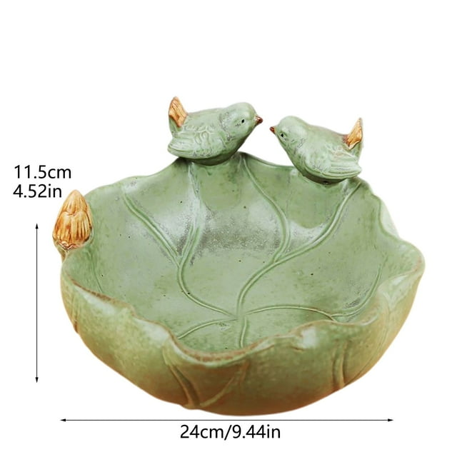 Ltdhehe Bird Bath For Outside On Ground Ceramic Birds Bath Bowl Handmade Ground Bird Feeders And Birdbath For Outdoors For Outdoors Garden Tabletop Balcony And