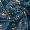 thumbnail image 5 of Ambesonne Orange Blue Window Valance, Oriental Flower Petals, 54" X 18", Night Blue Multicolor, 5 of 5