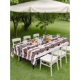 thumbnail image 4 of Outdoor Tablecloth with Umbrella Hole for Patio/Picnic/Party/Camping, Red Vintage Boho Waterproof Table Cloth Rectangle Table Cover Washable, Farmhouse Ethnic Tribe Classic (60"x 84"), 4 of 9