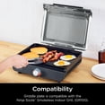 thumbnail image 3 of Ninja Sizzle Nonstick Flat Top Griddle Plate, 14'' x 9'', Compatible with Ninja Sizzle, XSKGRDLEPLATE, Gray, 3 of 5