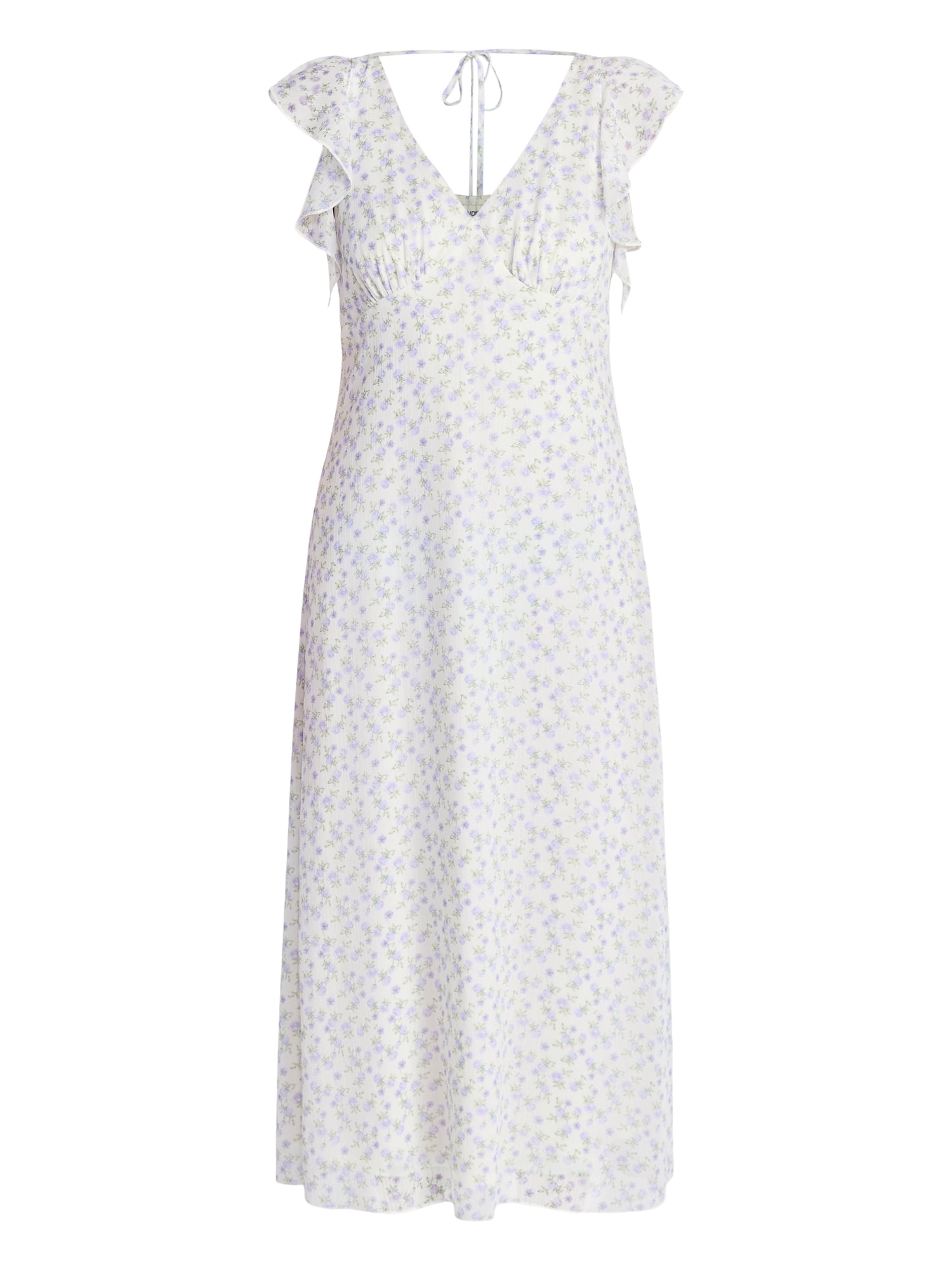 No Boundaries Flutter Sleeve Midi Dress, Women's XXS-XXL